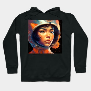 We Are Floating In Space - 79 - Sci-Fi Inspired Retro Artwork Hoodie